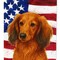 Edge Collections - 11.25" X 15.50" - Multicolor - American Garden Flag Dachshund - 1 Piece